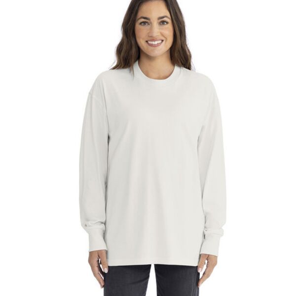 Unisex Heavyweight Cotton Long Sleeve T-Shirt Thumbnail